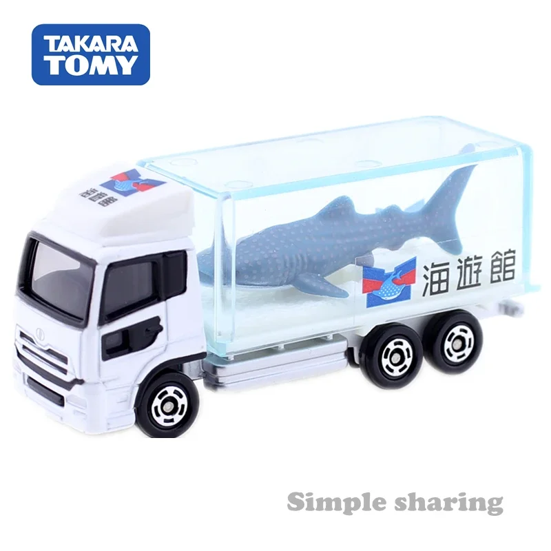 Takara Tomy Tomica No.69 Nissan Diesel Quon Aquarium Truck Model Kit Miniature Diecast Car Toy Hot Lorry Mould Pop Transporter