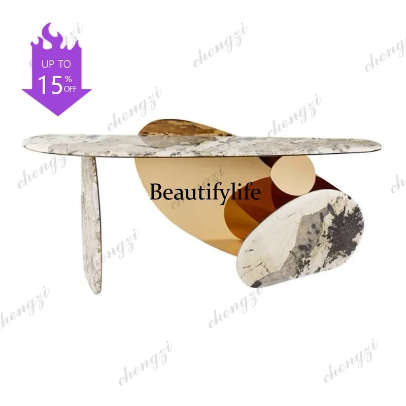 P41 Light luxury marble entrance table creative design entrance table designer decorative table