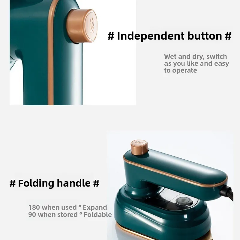 Маленький паровой утюг, портативная гладильная машина, дорожный размер, паровой утюг для одежды, бытовой паровой инструмент для шитья в общежитии