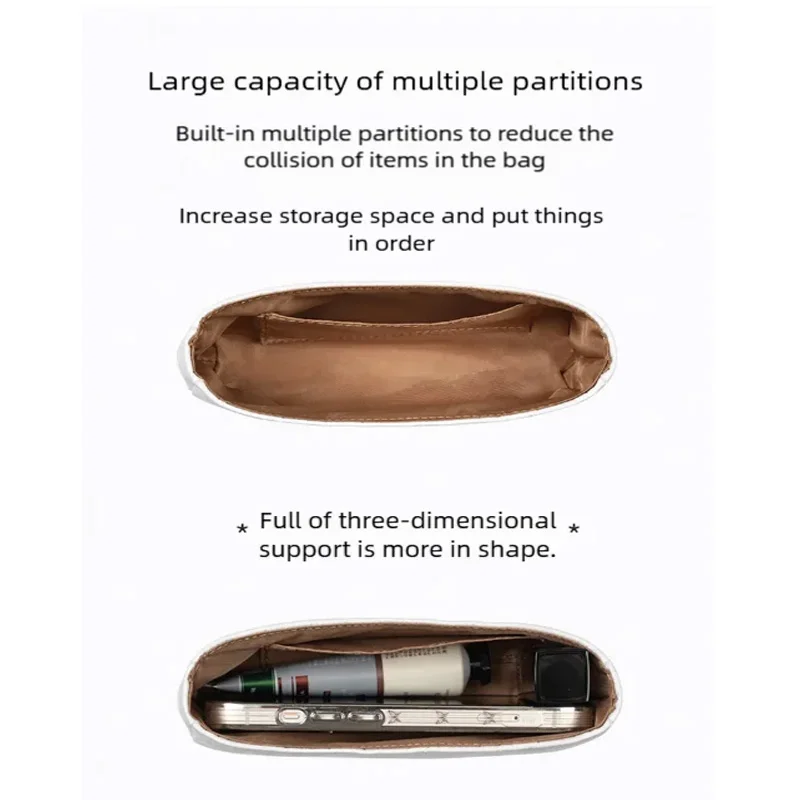 بطانة داخلية من ورق دوبونت مقاومة للماء مناسبة لحقيبة تخزين مستحضرات التجميل البيضاء Nolita 19 تحافظ على الشكل والأنيق #3