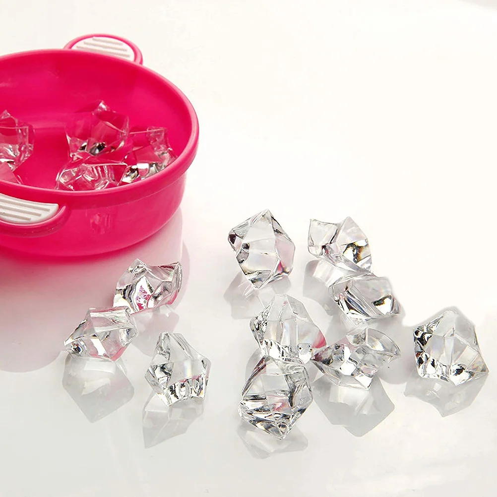 

1Set Transparent 5x7mm Crystal Stone Ice Premium Artificial Stone Decor for Aquarium Fish Tank Landscape