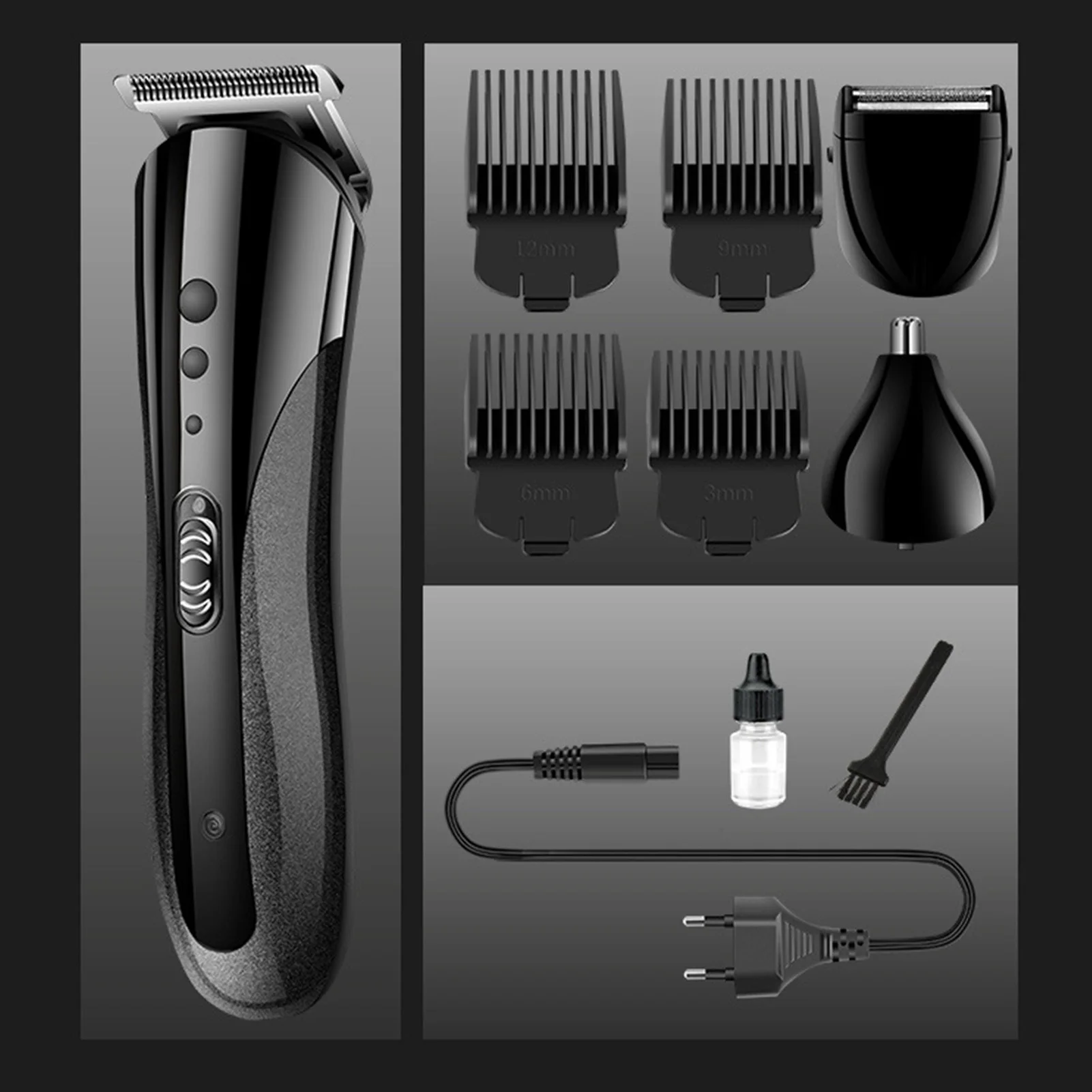 Hairdressing Trimmer Electric Clipper Noise Reduction Powerful Hair Clippers for Barber Shop Stylist or Home THJ99