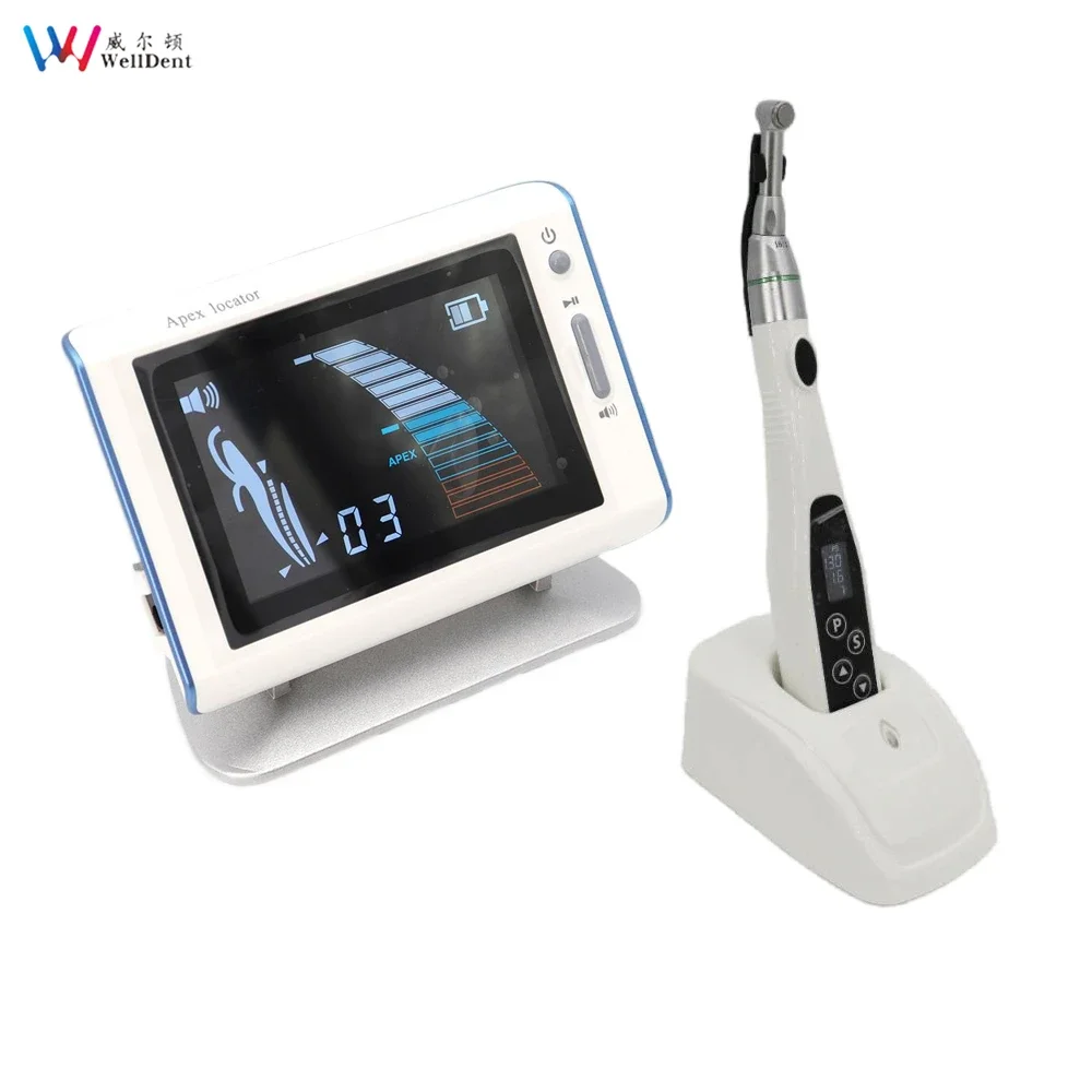 Dental Endo Motor Wireless with LED 16:1 Contra Angle 6 Programms Endodontic Instrument Root Canal Apex Locator  Rotary Motor