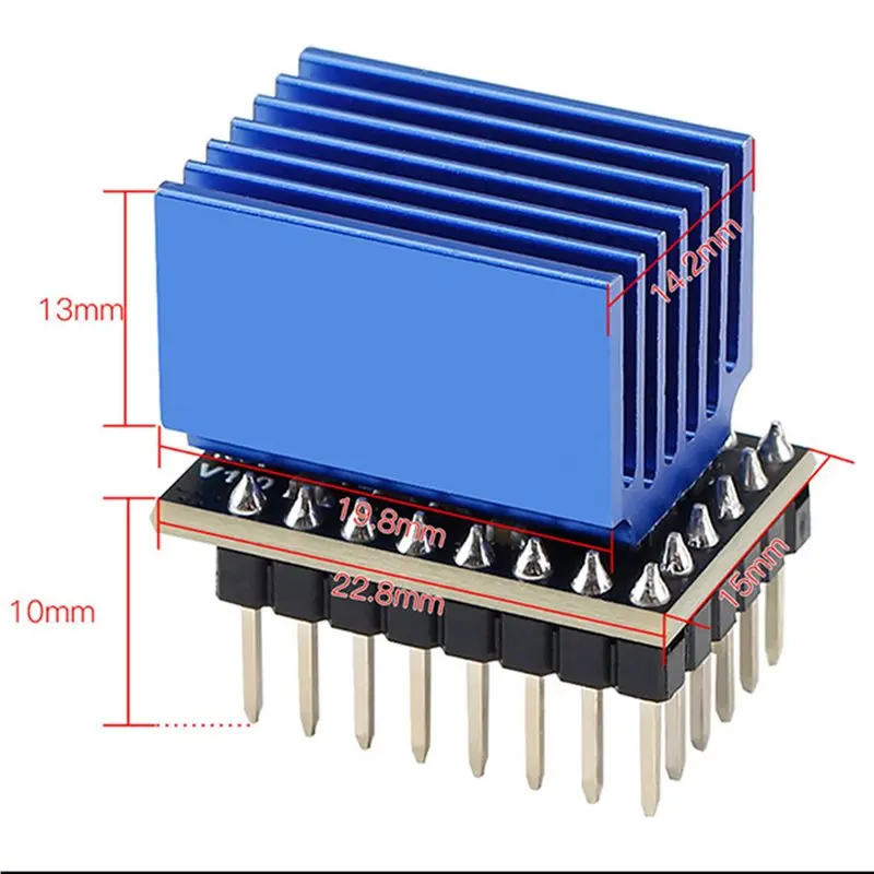 AT51-6X TMC5160 Stepper Motor Driver Step Stick SPI Silent 60V Motor Driver High Power 3D Printer Parts
