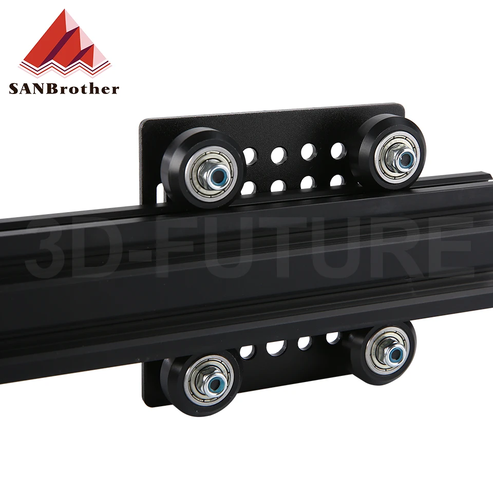 2040 V-Slot Gantry Set Aluminium 40-40mm Gantry Plate with VSlot Solid Wheel POM Kit for Profiles CNC Machine 3D Printer Part