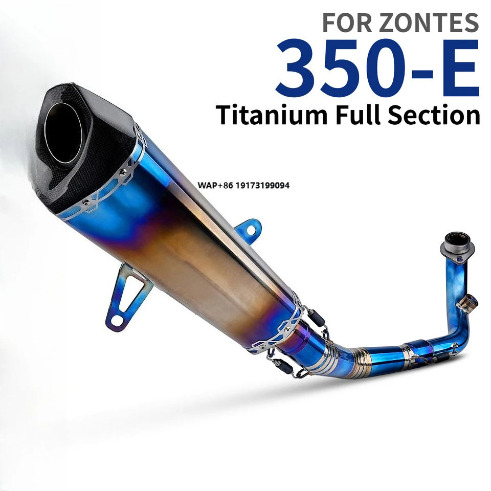 

ZONTES 350E Motorcycle Exhaust Titanium Alloy Muffler System Modification