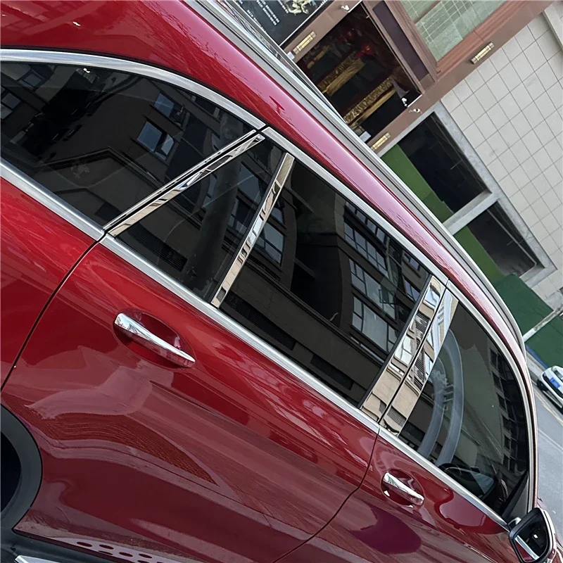 

WELKINRY For Mercedes-Benz GLC X253 1st Generation 2016-2022 Car Body Door Window Central Middle B Column Pillar Post Cover Trim