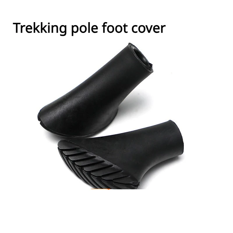 Outdoor Trekking Pole Accessories Small Horseshoe Pole Tip Set Walking Pole Tip Protective Cover for The Elderly Anti-slip