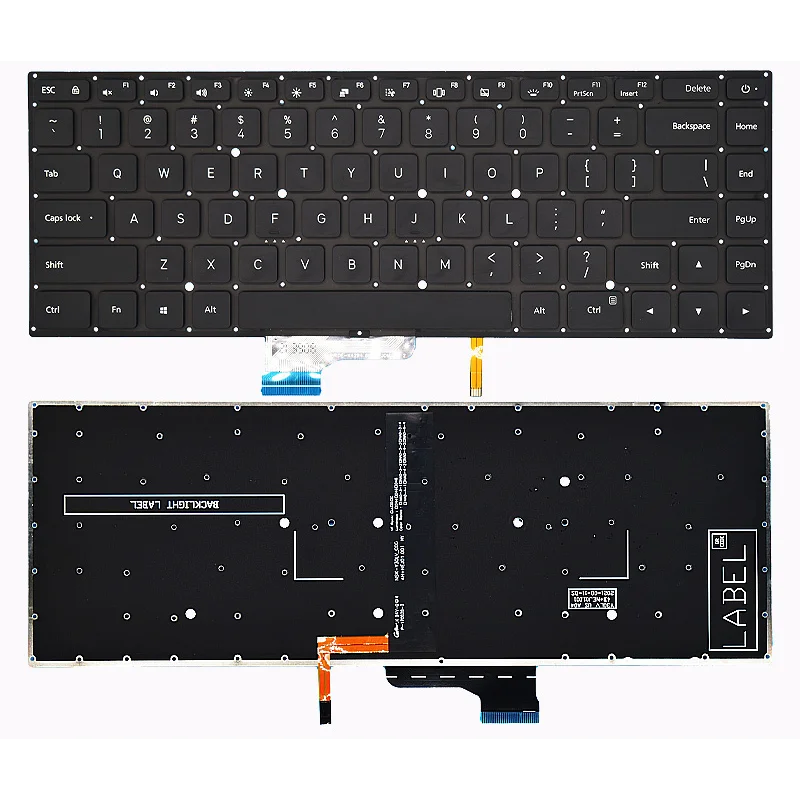 

US клавиатура для ноутбука с подсветкой для Xiaomi notebook Pro 15,6 дюймов air 9z. Nejbv.101 NSK-Y31BV 171501 mx250 TM1701 181501 1707