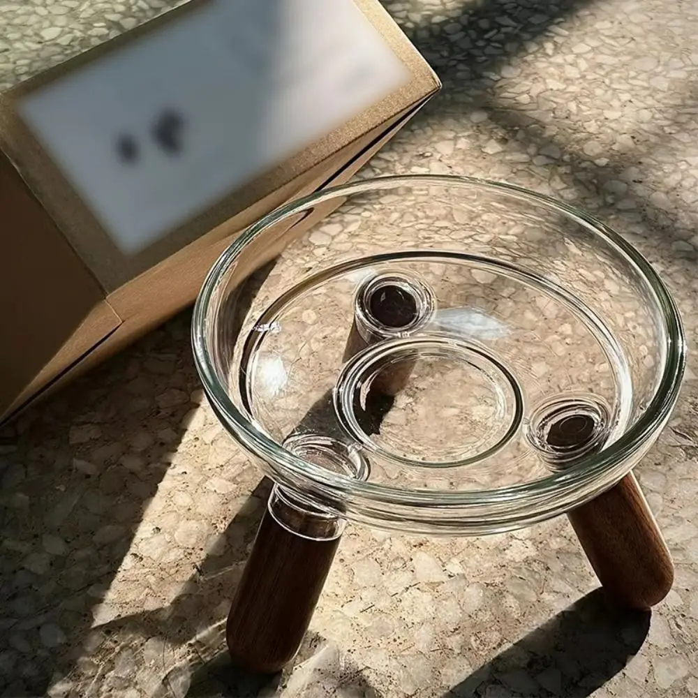 

Protect Neck Elevated Cat Bowl Transparent Detachable Cat Feeder with Stand INS Large Diameter Ins Cat Feeding Dishes