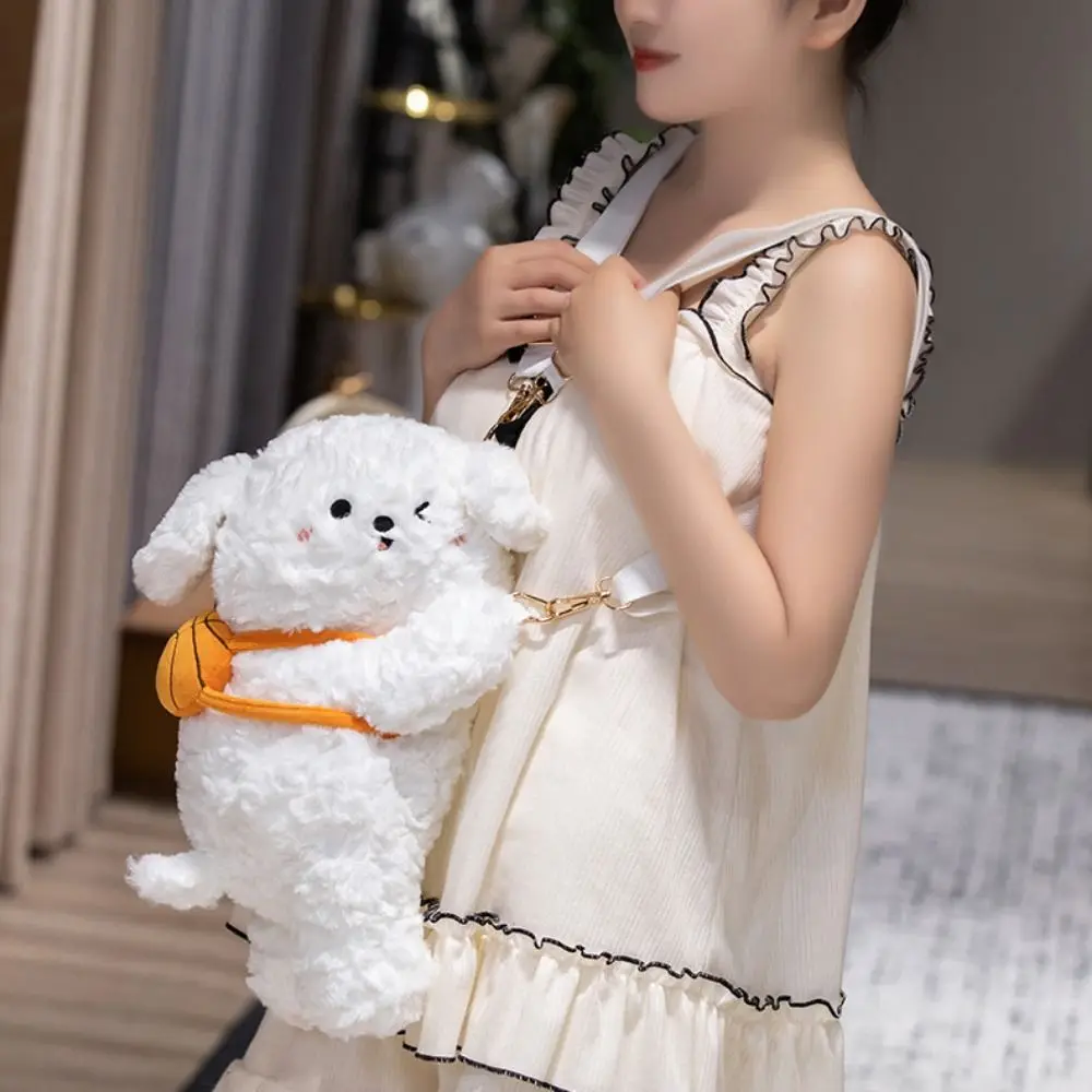 Cute Pig Plush Panda Backpack Dog Soft Animals Raccoon Bag Cartoon Animal Kawaii Capybara Crossbody Bag Zoo Gift