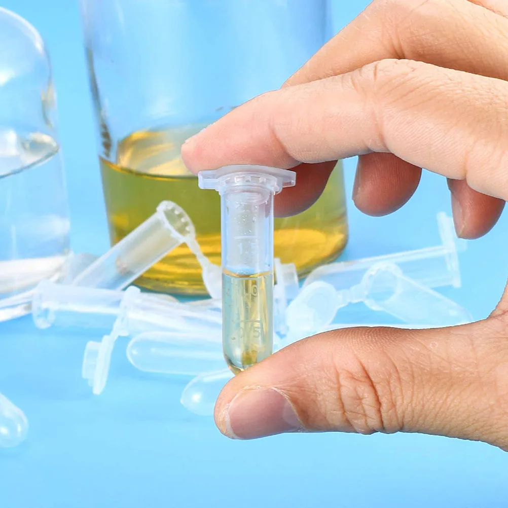 

200pcs Tube 10ml Polypropylene Test Tubes Vials Lab Experiment High Transparency Scale Design