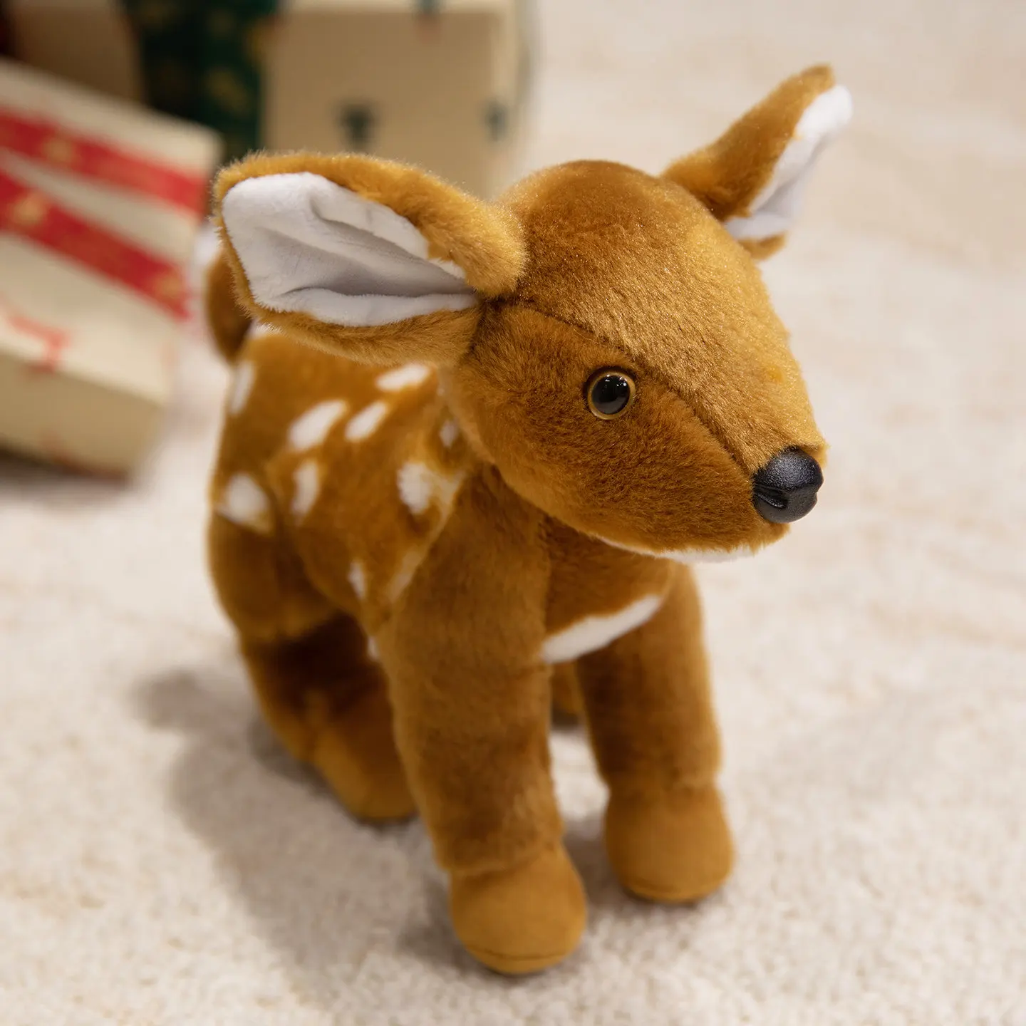 20 سنتيمتر لطيف محشوة الحيوان ألعاب من نسيج مخملي الماعز ليوبارد البقرة الغزلان لعب لينة فتاة صبي عيد الميلاد هدية عيد ميلاد Kawaii حديقة الحيوان Plushies #6