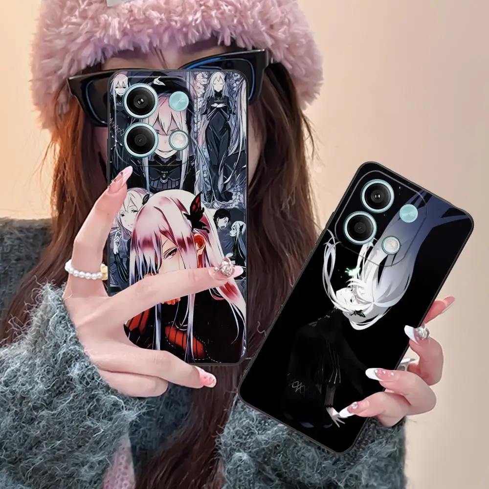 

Чехол для мобильного телефона ReZero Echidna для POCO M7 M6 M5 M4 M3 X7 X6 X5 X4 X3 Pro GT 5G с цветным принтом, роскошный красивый чехол