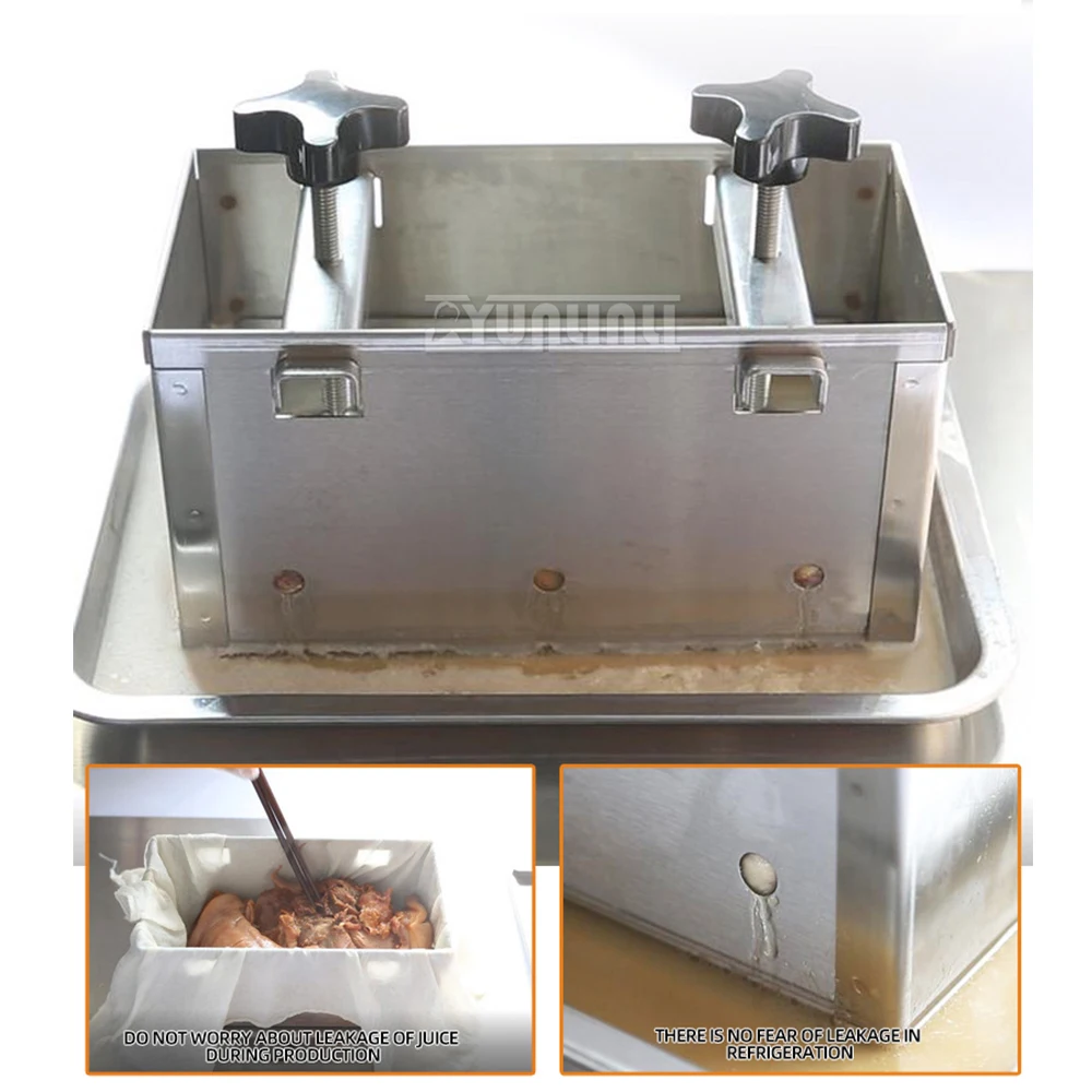 3KG Meat Pressing Mold, Stainless Steel Thickened Meat Shaping Mold, Household Meat Pressing Tool