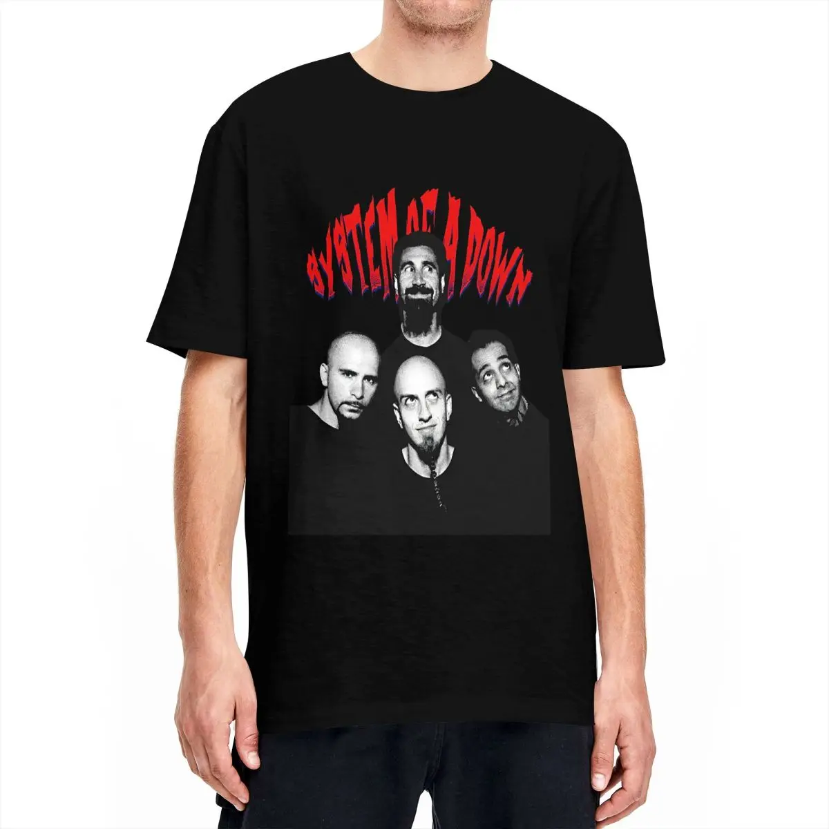 Men Women's T Shirt System Of A Down T Shirts Popular American Heavy Metal Band Summer Tee Shirt Casual Pure Cotton Tops Gift