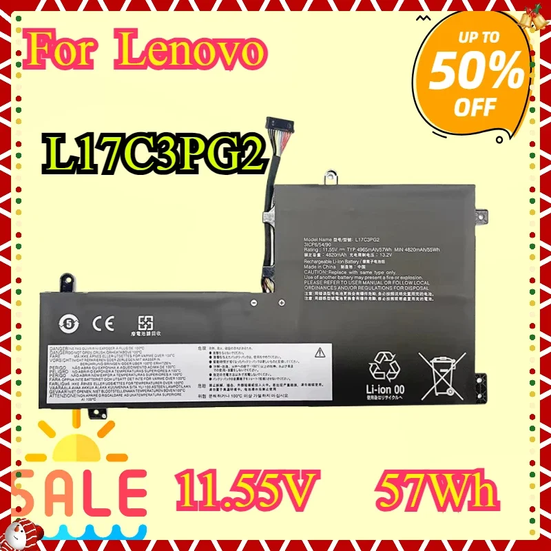 

Новый аккумулятор для ноутбука L17C3PG2 для Lenovo Legion Y7000 1060 Y7000P Y530 Y530-15ICH Y730 Y740-15ICH L17M3PG2 L17M3PG1 L17C3PG1