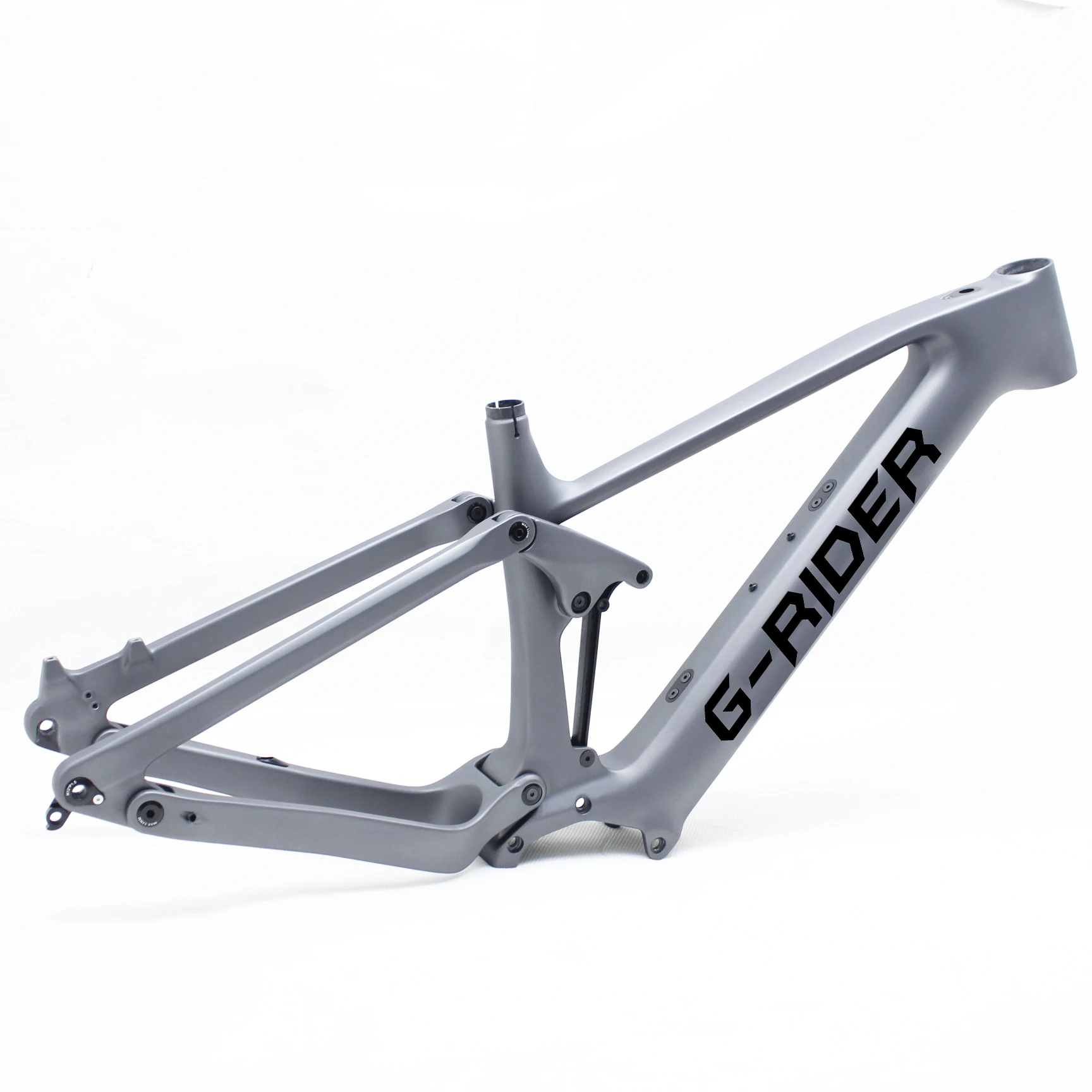 E Bike Frame Full Suspension Carbon Electric Mtb Frames for Central Bafang M820 Motor 250w E-Bike Frameset