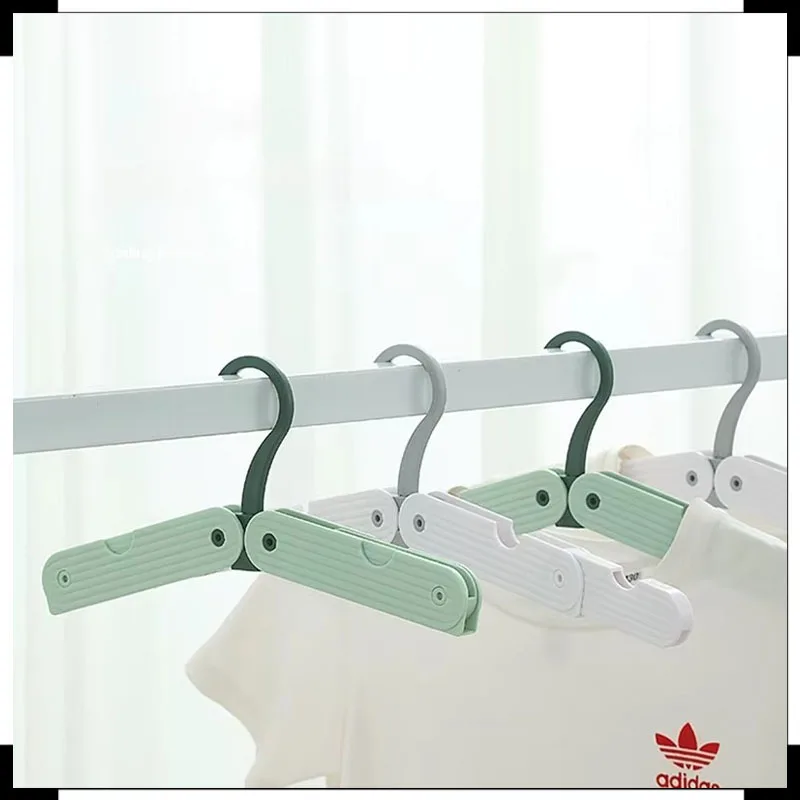 

10pcs Portable Foldable Travel Hanger Folding Clothes Drying Rack Travel Hangers Hanging Rack for Hotel Camping Travel