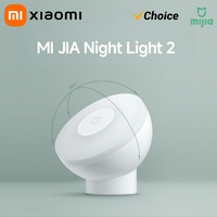 XIAOMI Mijia Night Light 2 Smart Motion Sensor, Dimmable Brightness Auto Light Sensing Bedside Lamp for Bedroom Kids Adults