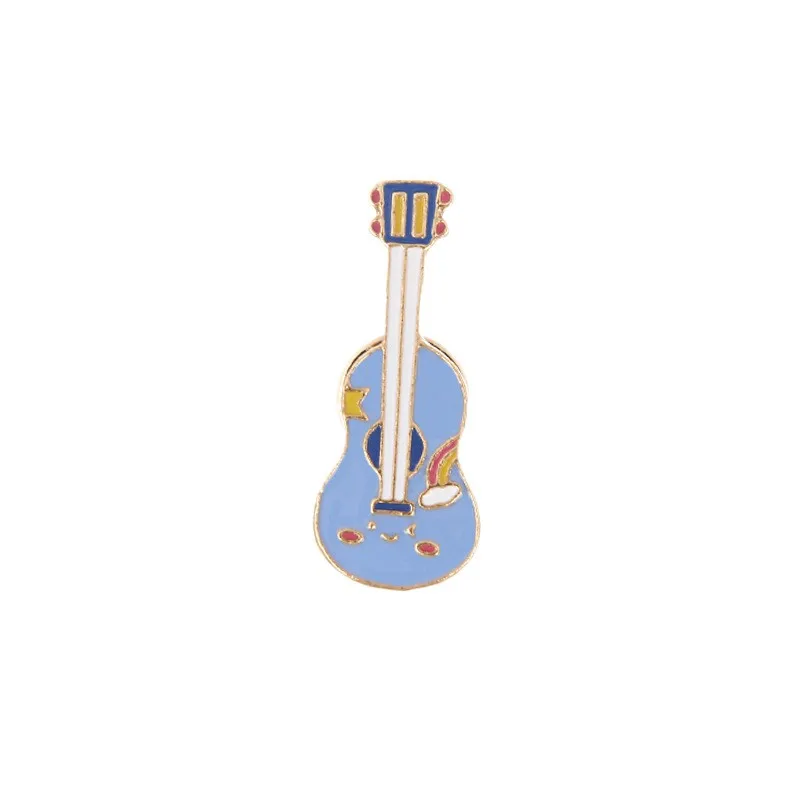 Customized Zinc Alloy Brooch for Note Instrument, Drip Oil Badge, Creative and Cute Cartoon Instrument, New