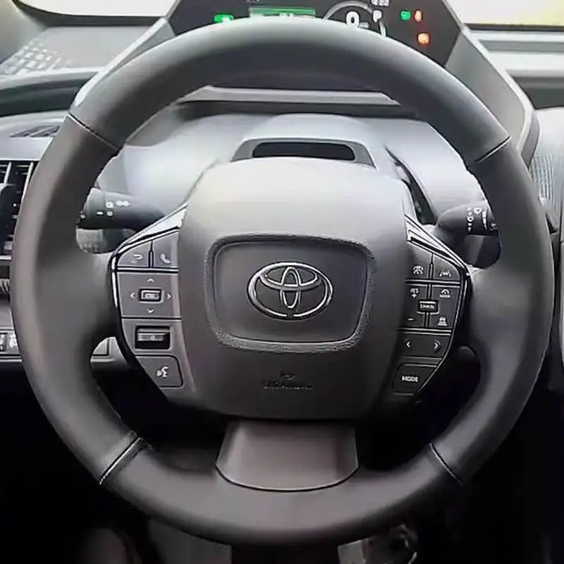 

Частная Настройка для Toyota BZ4X BZ3 Сделай Сам кожаный замшевый ручной пошив чехол на руль автомобильный чехол на руль