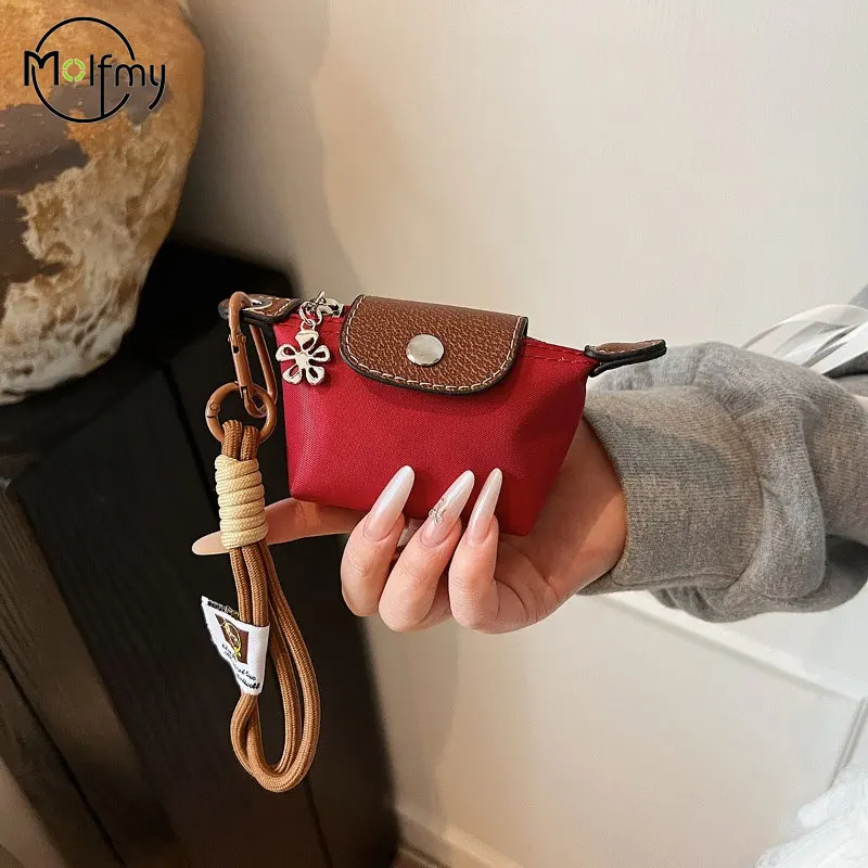 

Lightweight Mini Makeup Bag Oxford Cloth Dumpling Headphone Bag for Storage Bags Hanging Holds Small Items Bolsas Femininas