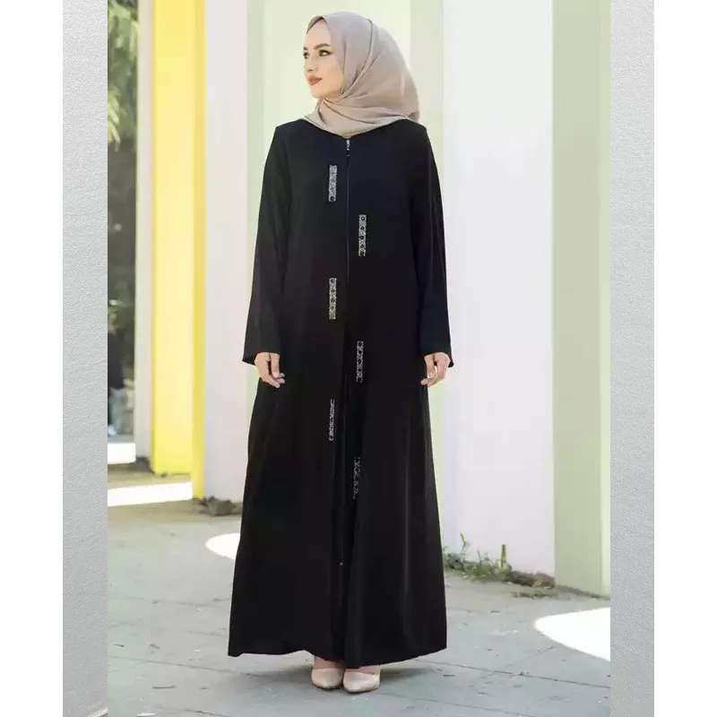 Muslim Open Abaya Dress for Women, Cardigan Robe, Open Abaya, Islamic Clothing, Ramadan Indian, Middle East, Dubai, Turkey