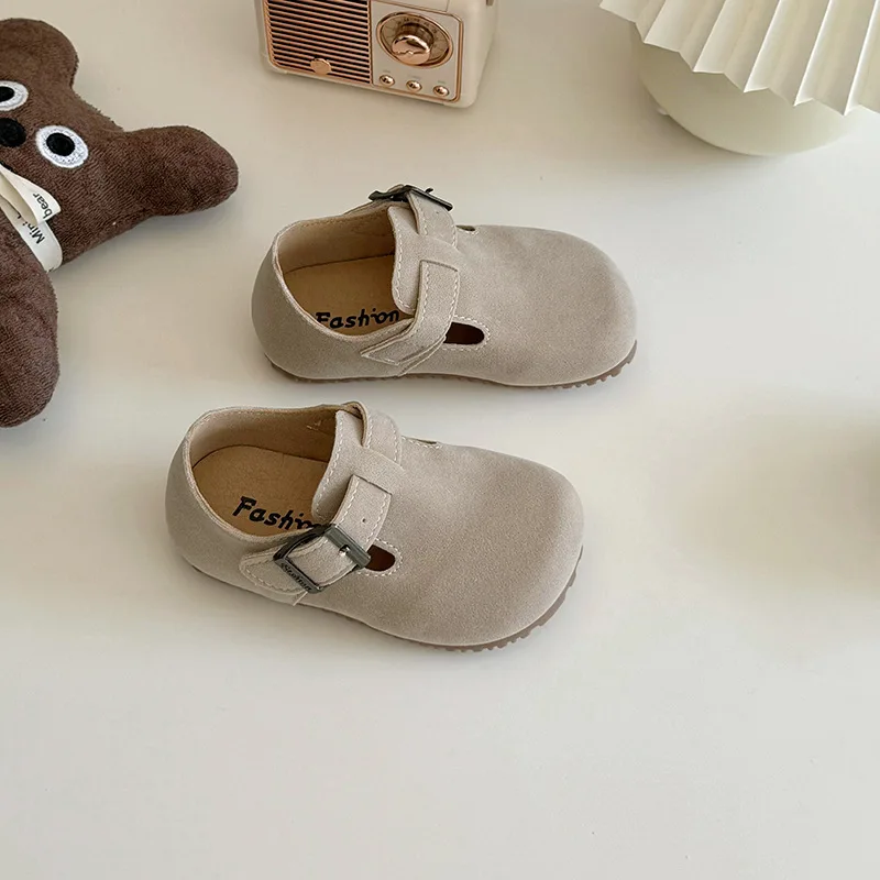 Girls 2024 Spring and Autumn New Soft Soled Baby Fashion Boy\'s Single Bean Shoes