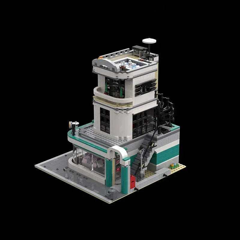 

Moc Building Blocks Car Dealership Model Technology Bricks DIY Assembly City Street View Model Holiday Set Gift Construstion Toy