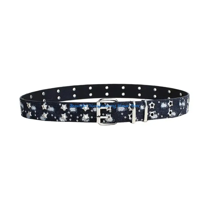 E56A Cool Punk Belt For Women For Outdoor Activity Waistband