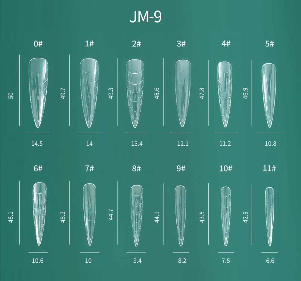 Nailpop Bunte Dual-Form-Nagelformen, 75/288/360 Stück, mehrere Formen für Gelverlängerungen, wiederverwendbar, für den professionellen und privaten Gebrauch – Detail 9