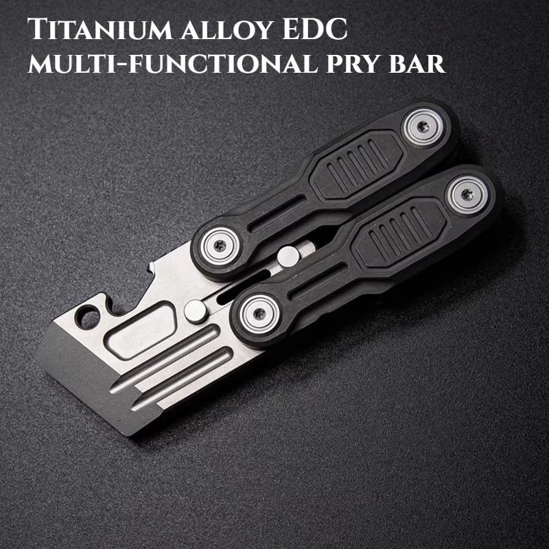 New Titanium Alloy High-quality Multi-functional Tactical Pry Bar Bottle Opener Screwdriver  EDC Hand Tool Premium Gift