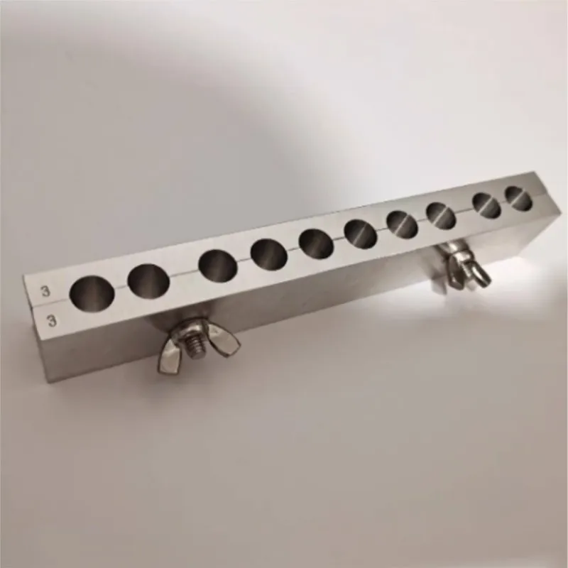 

Homemade Reusable Aluminum Suppository Mold,Torpedo-shaped Suppository Mold， 10 CAVITY Teaching And Research Lab Clinic Special