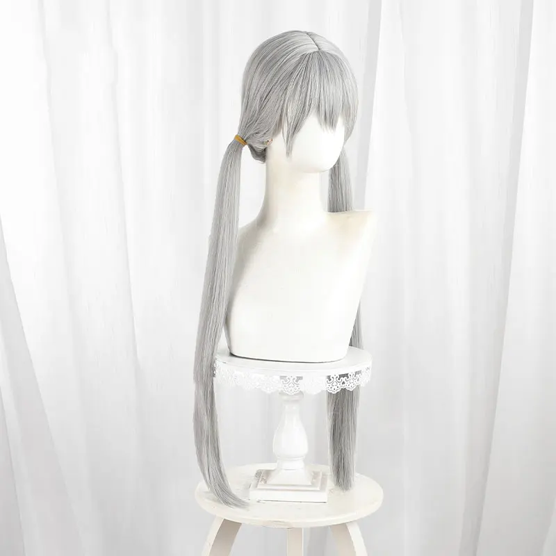 Película Zoo oficial de policía Judy Hopps Cosplay peluca gris pelo largo encantador conejito Orejas diadema para mujer fiesta de Halloween