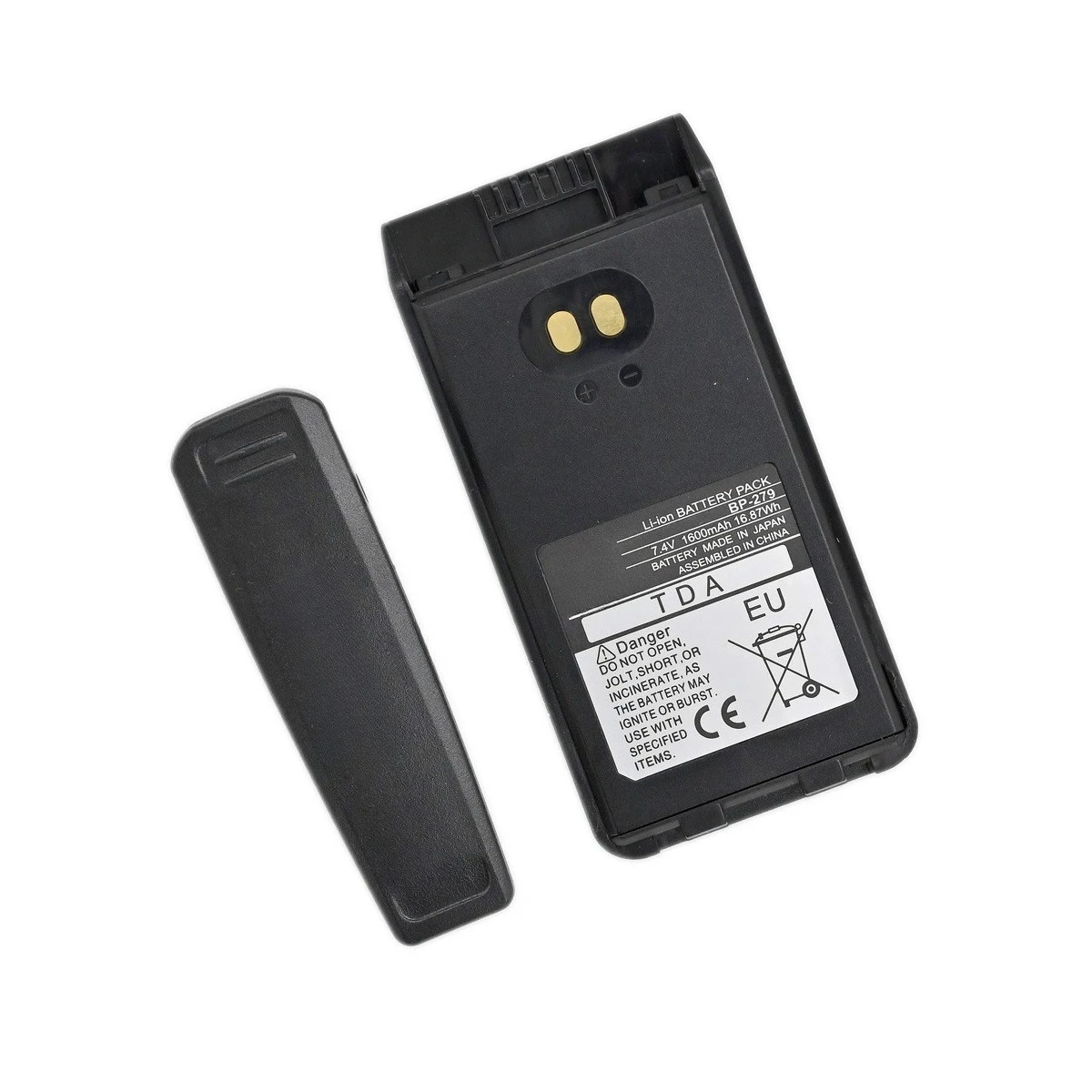 BP279 بطارية ليثيوم أيون ومشبك حزام 1600mAh 16.87Wh لـ Icom BP280 F1000 F2000 F1000D F2000D F1000S F2000T ملحقات راديو هام