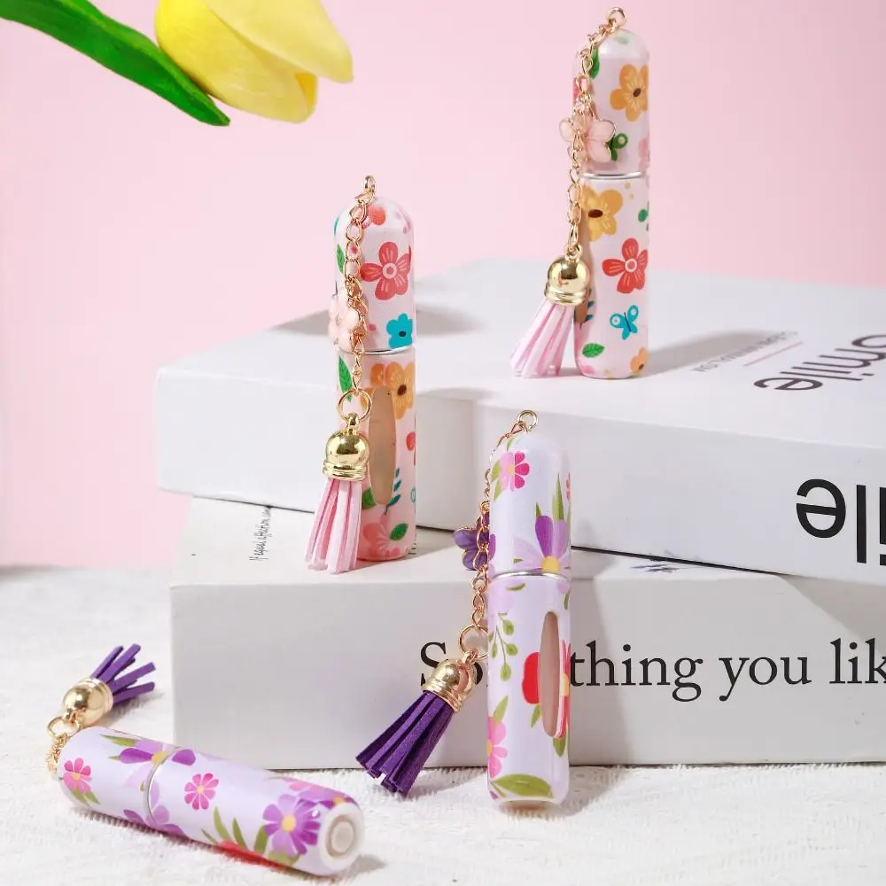 Uroczy mini flakon na perfumy 5 ml, wielokrotnego użytku, szczelny, z atomizerem do olejków eterycznych i alkoholu.