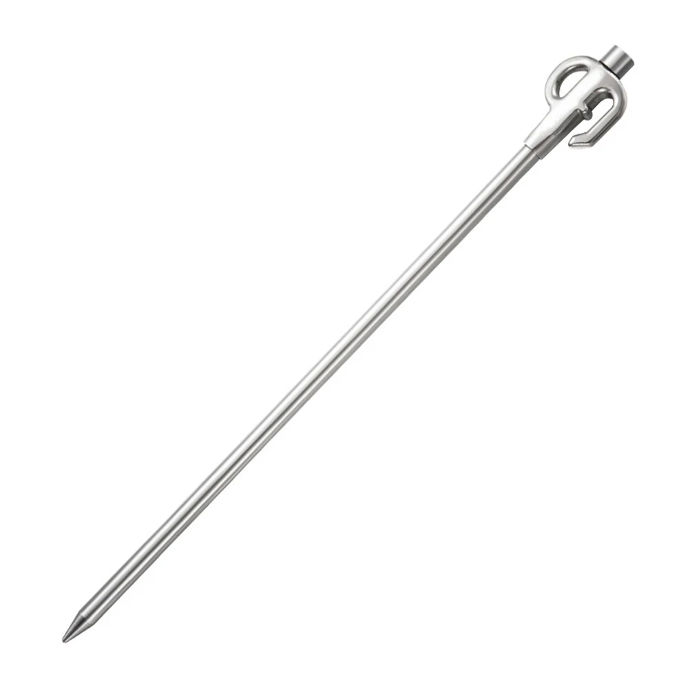 

Stainless Steel Dog Tie Out Stake Tent Pegs Camping Accessories Weather Resistant Ground Stake Outdoor Pet Bolt Device 360