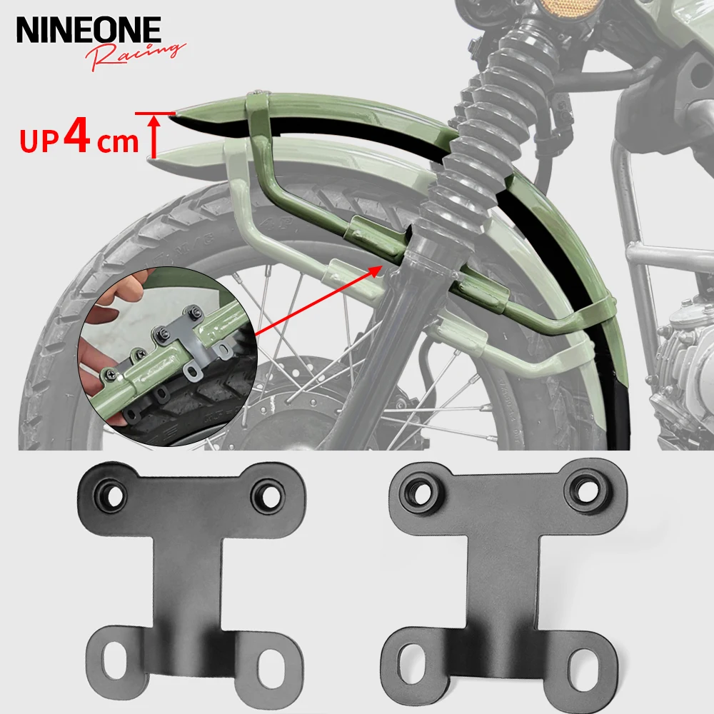 

For Honda CT125 Trail 125 Hunter Cub 2020-2025 2023 2024 Front Fender Upper Support Bracket Lifter 4 cm Front Fender Lift kit