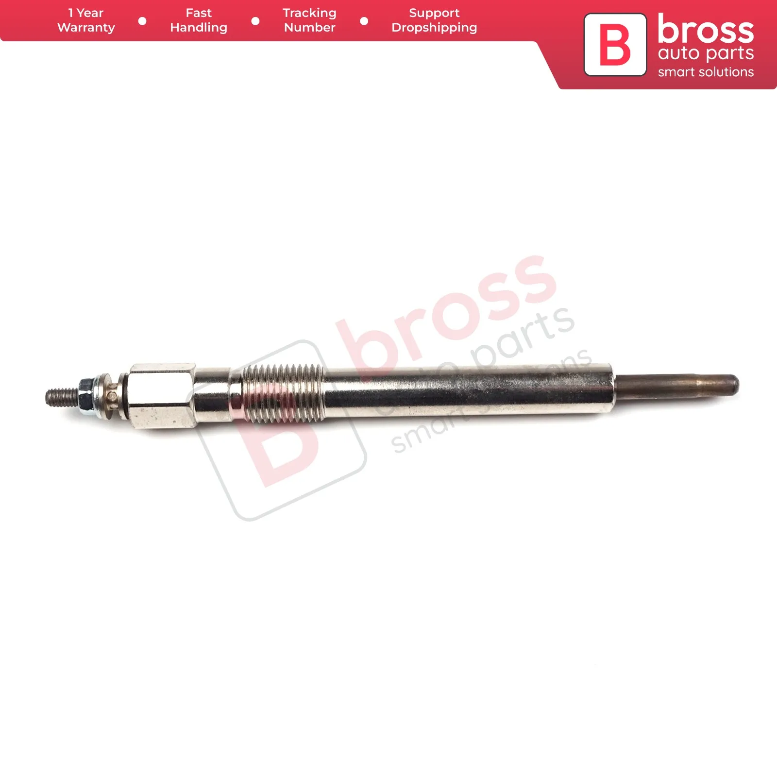 

Bross Auto Parts BGP62 1 Piece Heater Glow Plugs GJ12IS, 100800037 for Isuzu 4.3 D Fast Shipment Free Shipment Ship From Turkey