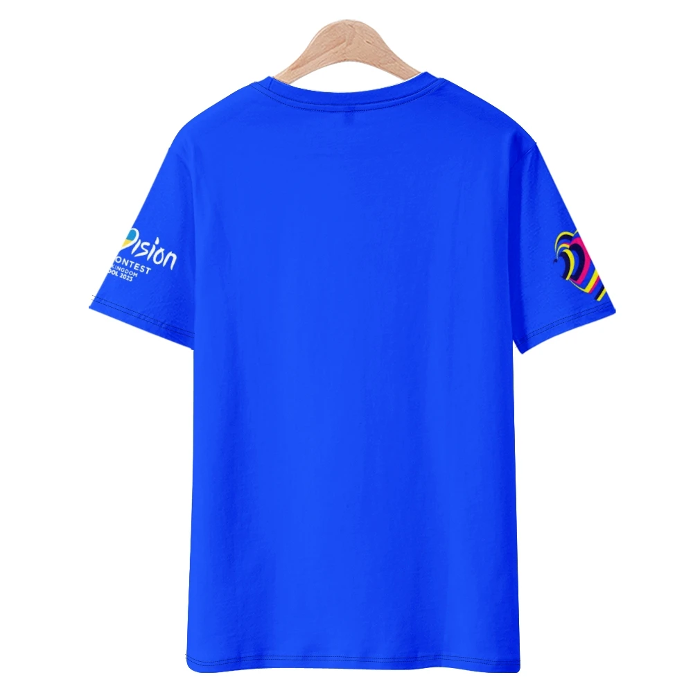 2026 Eurovision T-Shirt United By Music Eurovision Song Contest Crewneck Short Sleeve Tee Men Women's Tshirt Fashion Clothes