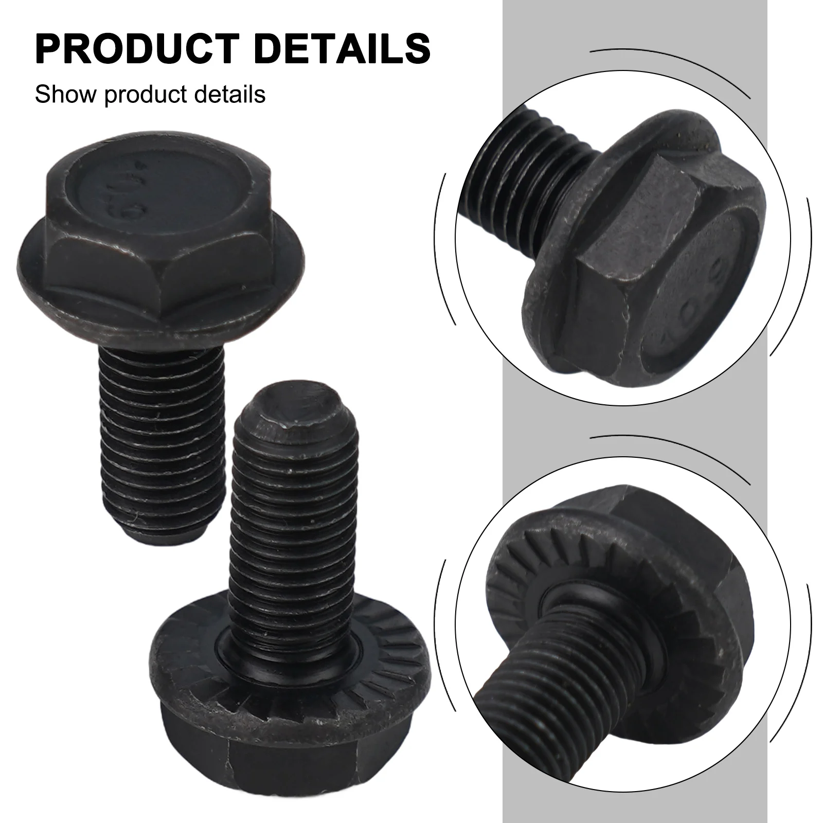 Square Taper Bottom Bracket Bolts, M8 x 18mm Size, Heavy Duty Material, Perfect for Bike Bicycle Crank Arms, Pack of 2