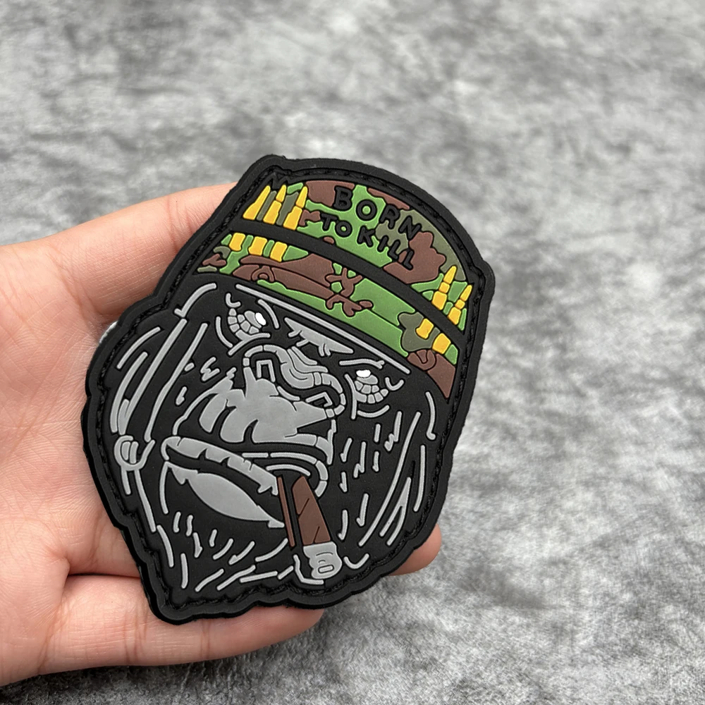 

Патч из ПВХ с рисунком гориллы, мягкий резиновый значок с застежкой-липучкой на обратной стороне, подходит для сумок, рюкзаков, жилетов и декоративных наклеек на одежду, а также для вышивки.