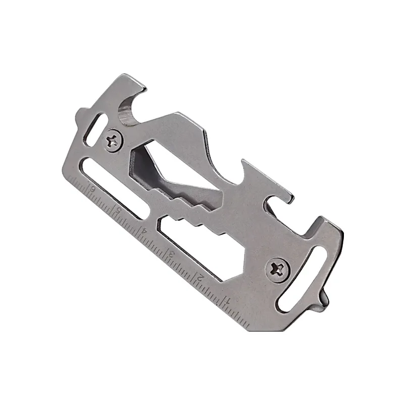 Outdoor Multi-função ferramenta saco, chave de fenda, chave de armazenamento fivela, Ec Portable Card Bottle Opener, externo Hexagon Wrench