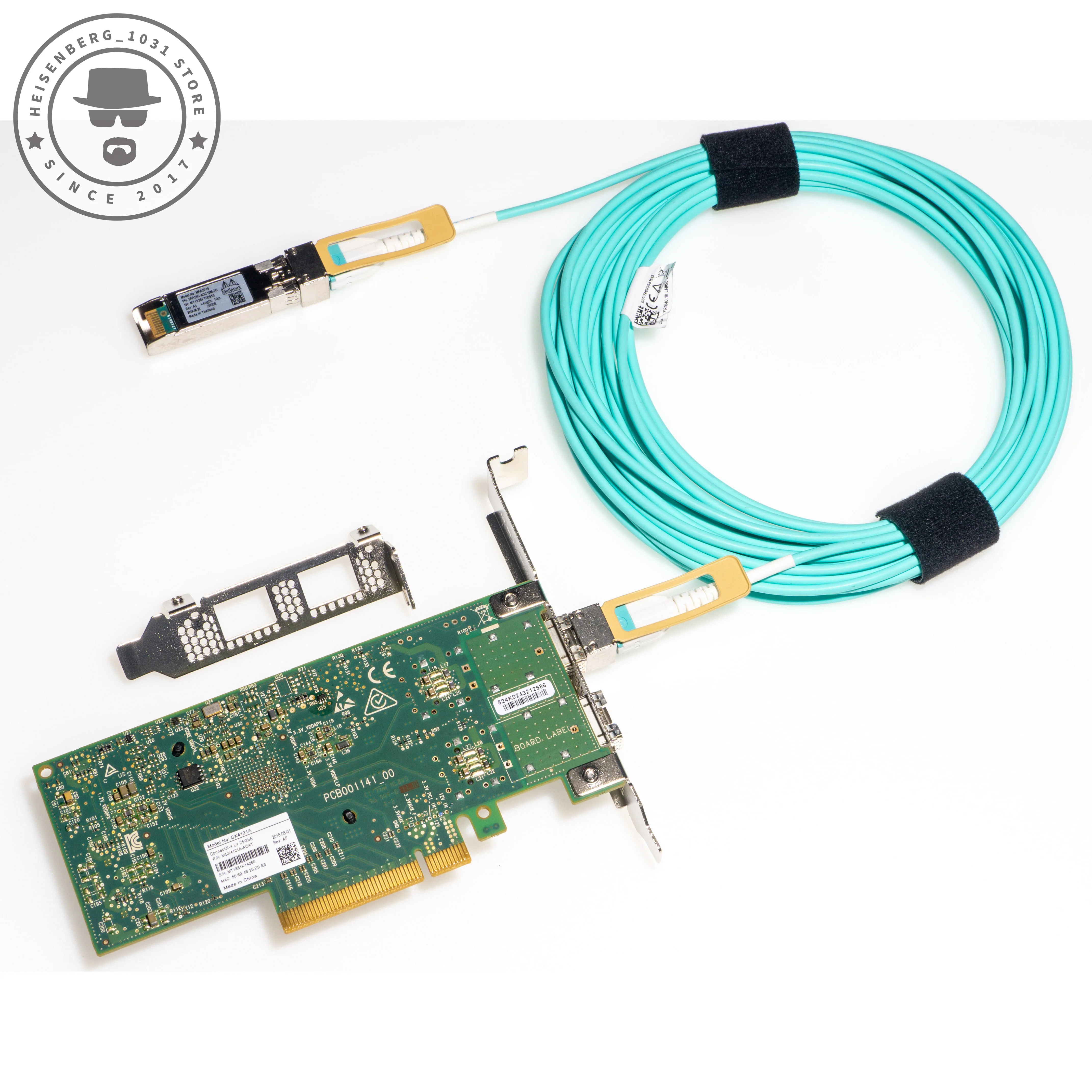 Mellanox MCX4121A-ACAT Nic Mfa2p10 Origianal-Aoc 25G 7/10M Connectx®-4 Rdma Rocev2 Pcie 3.0X8 Gerenoveerd