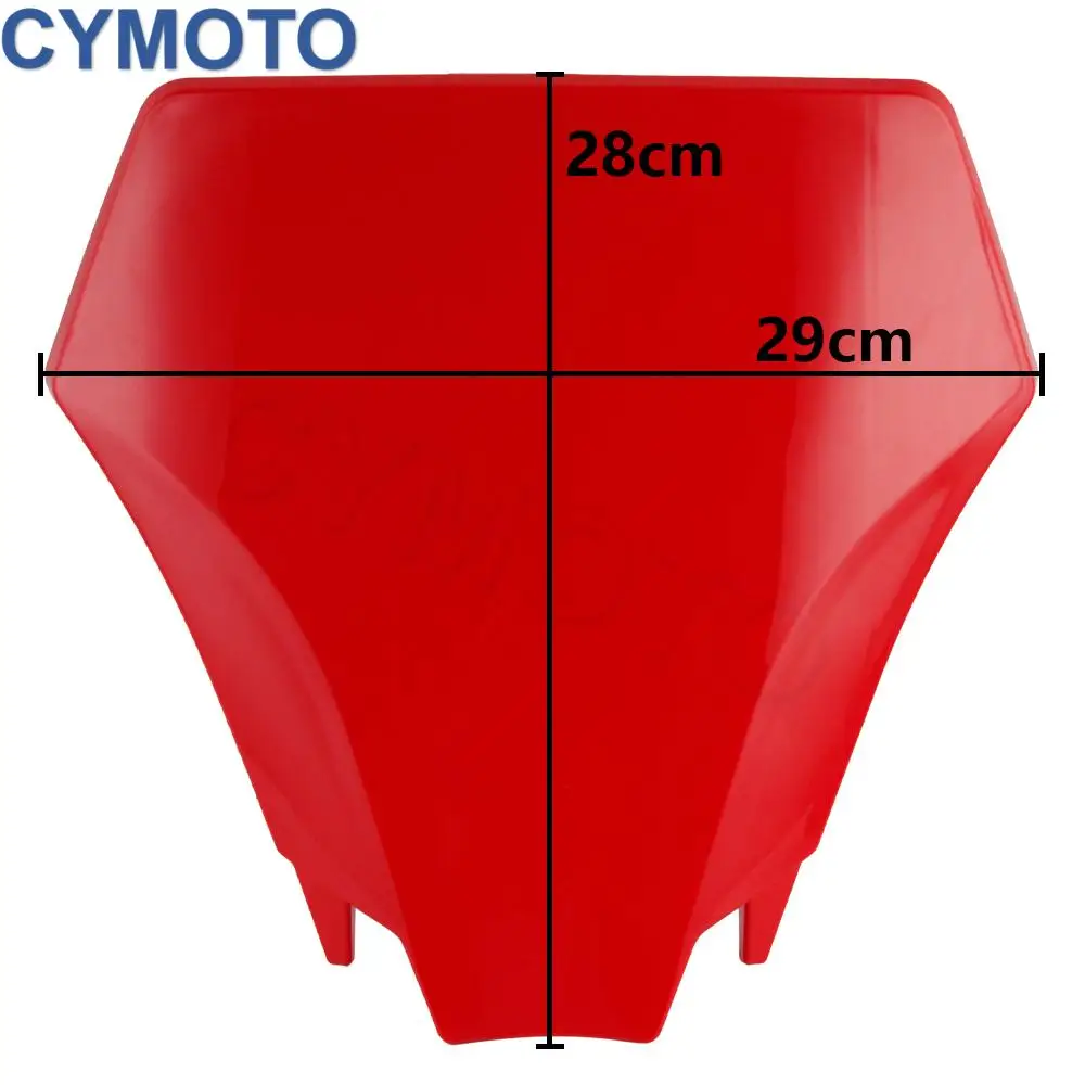 Motorcycle Front Number Plate Fairing Card License Cover Number Plate Flat For GASGAS EX EC 300 350F 400F 450F 500F 2024 2025