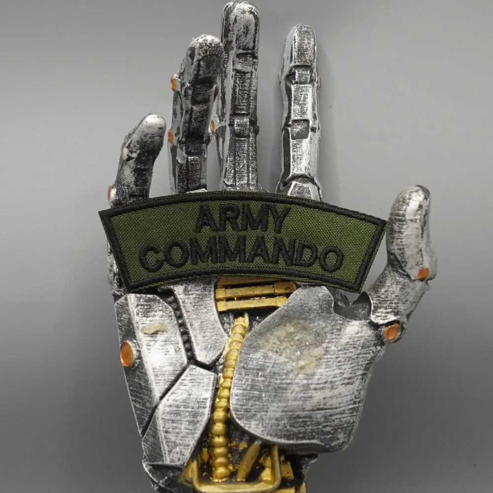 Britische Cdo Tactics Stickerei-Patches für Rucksäcke, Kleidung, Militärzubehör, Abzeichen, mit Klettverschluss oder zum Aufbügeln, anpassbar – Detail 1