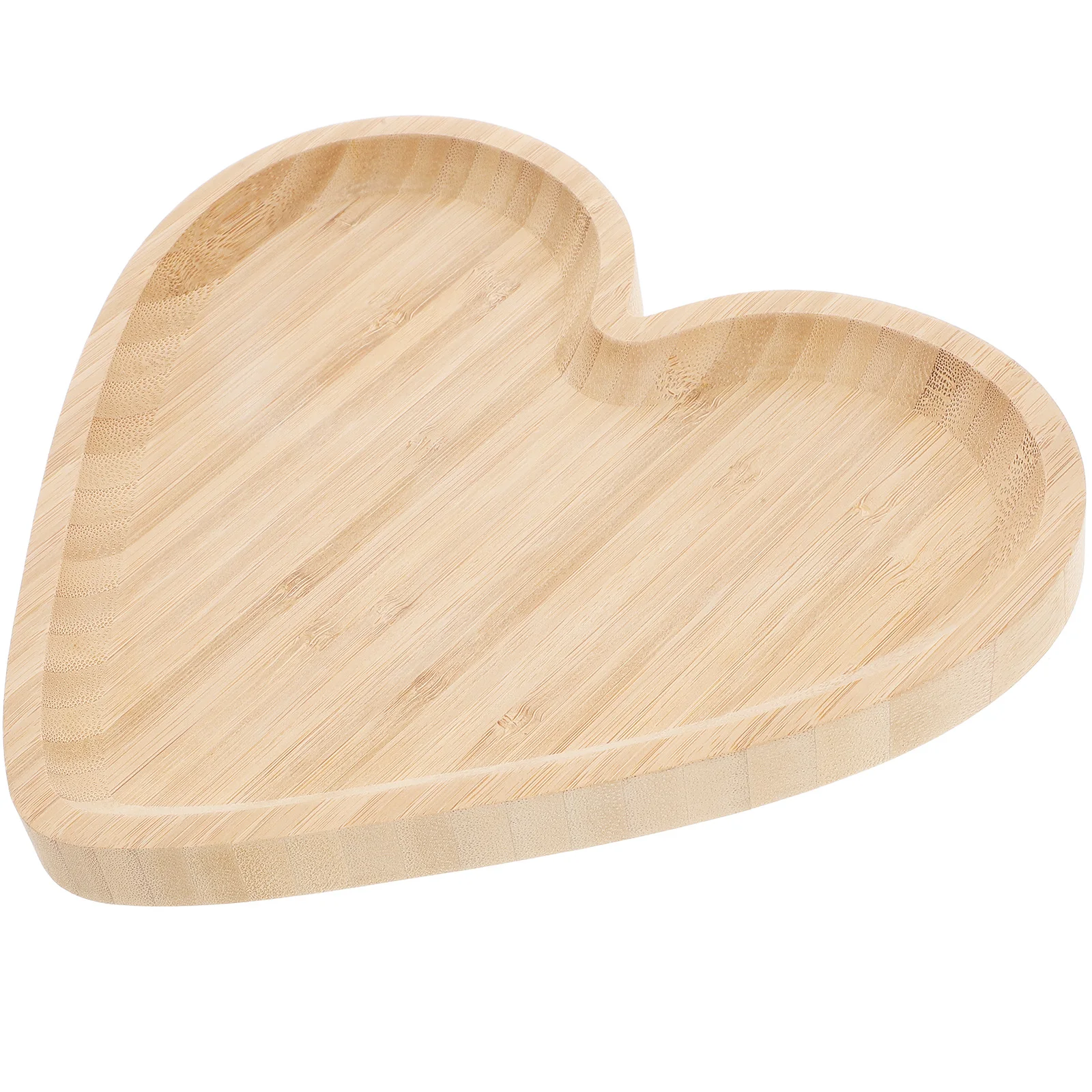 

Snacks Heart Shaped Wooden Pallet Appetizer Serving Tray Ring Heart-shaped Plate Fruit Eating Multipurpose Food