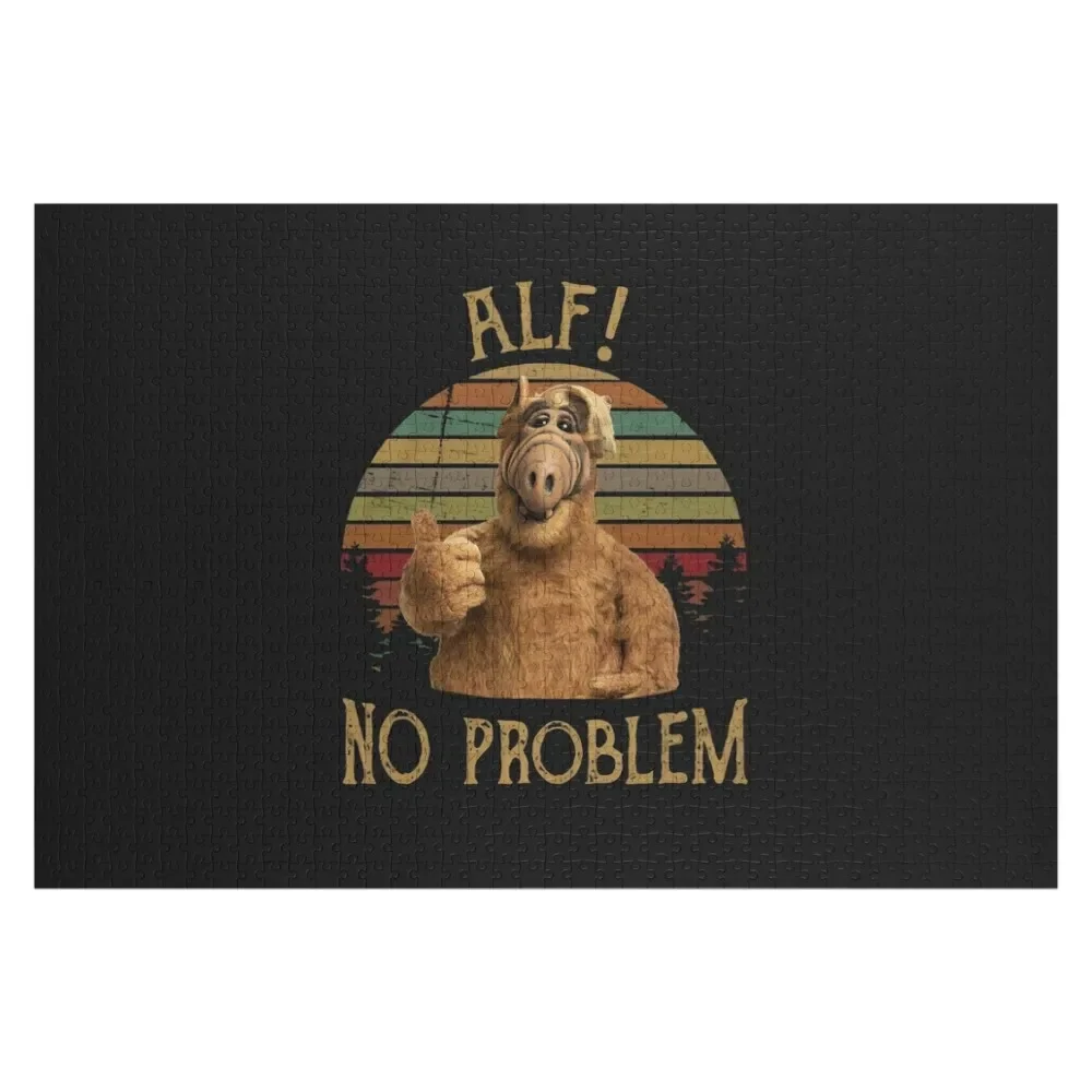 

Alf Alien no Problem Vintage Jigsaw Puzzle Personalized Photo Gift Name Wooden Toy Puzzle