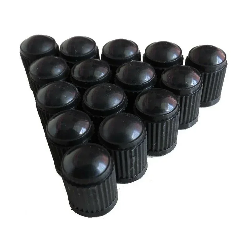 50Pcs Car Auto Truck Wheel Tire Valve Air Dust Cover Stem Cap Black Plastic Universal Car Accessories